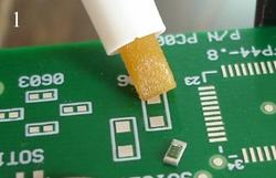 smd soldering،اسفاده قلم فلکس در لحیم کاری اس ام دی